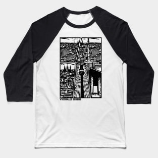 Berlin Skyline, Manga Style, Created by AI Baseball T-Shirt